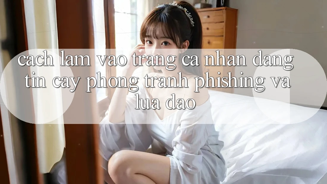 Cách làm Vào trang cá nhân Đáng tin cậy - Phòng Tránh Phishing Và Lừa Đảo