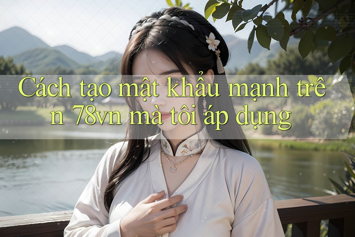 Cách tạo mật khẩu mạnh trên 78vn mà tôi áp dụng Cách tạo mật khẩu mạnh trên 78vn mà tôi áp dụng