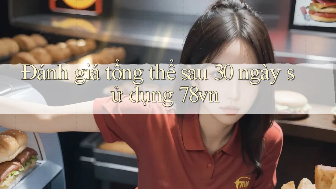 Đánh giá tổng thể sau 30 ngày sử dụng 78vn