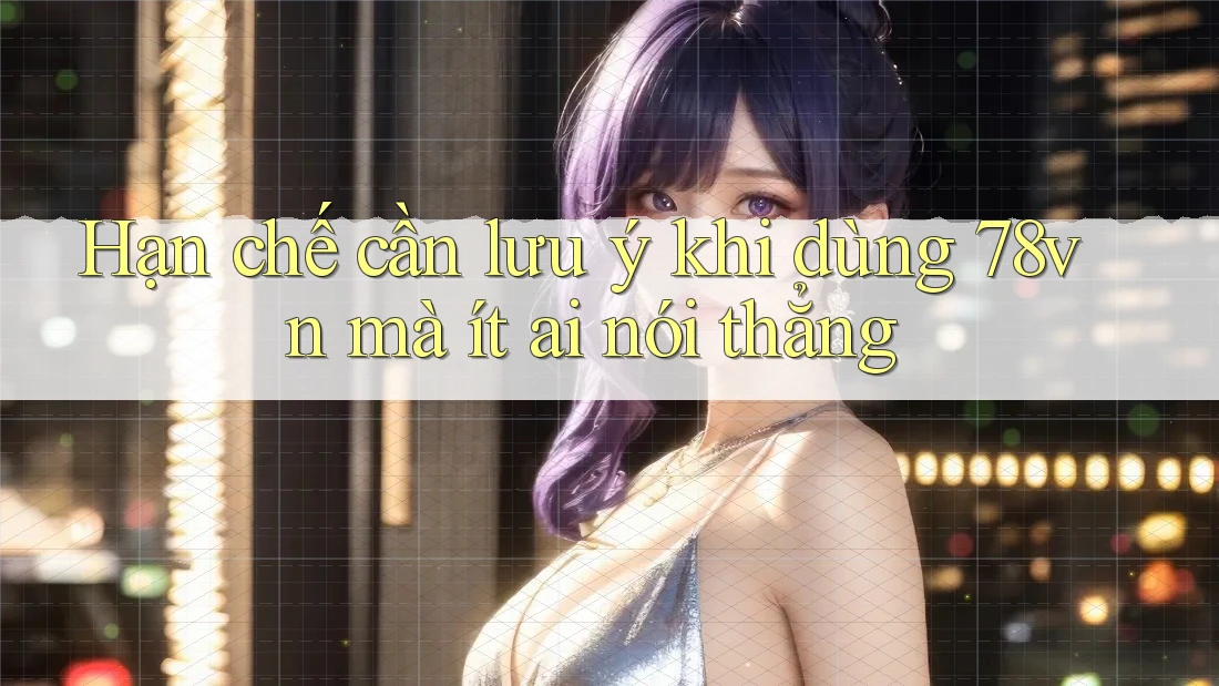 Hạn chế cần lưu ý khi dùng 78vn mà ít ai nói thẳng