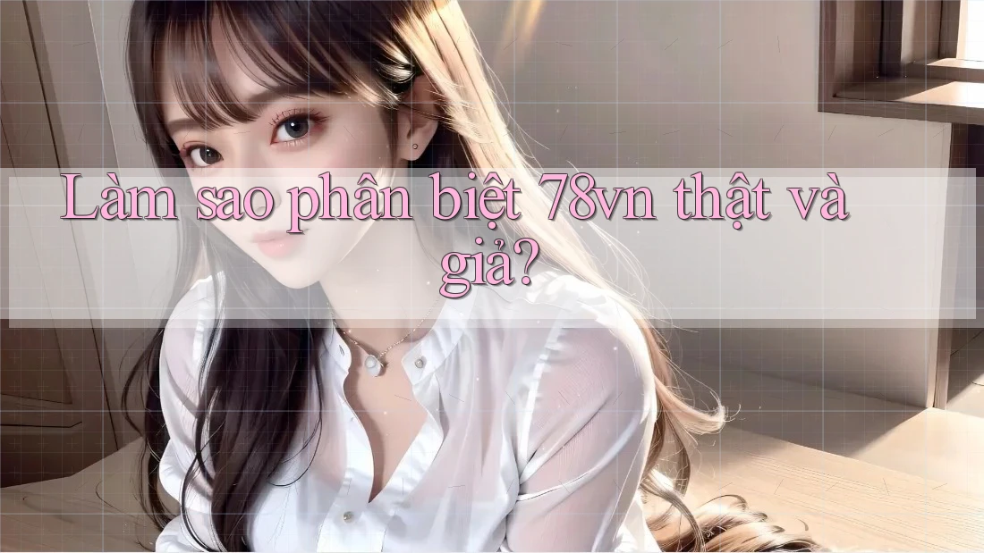 Làm sao phân biệt 78vn thật và giả? Làm sao phân biệt 78vn thật và giả?
