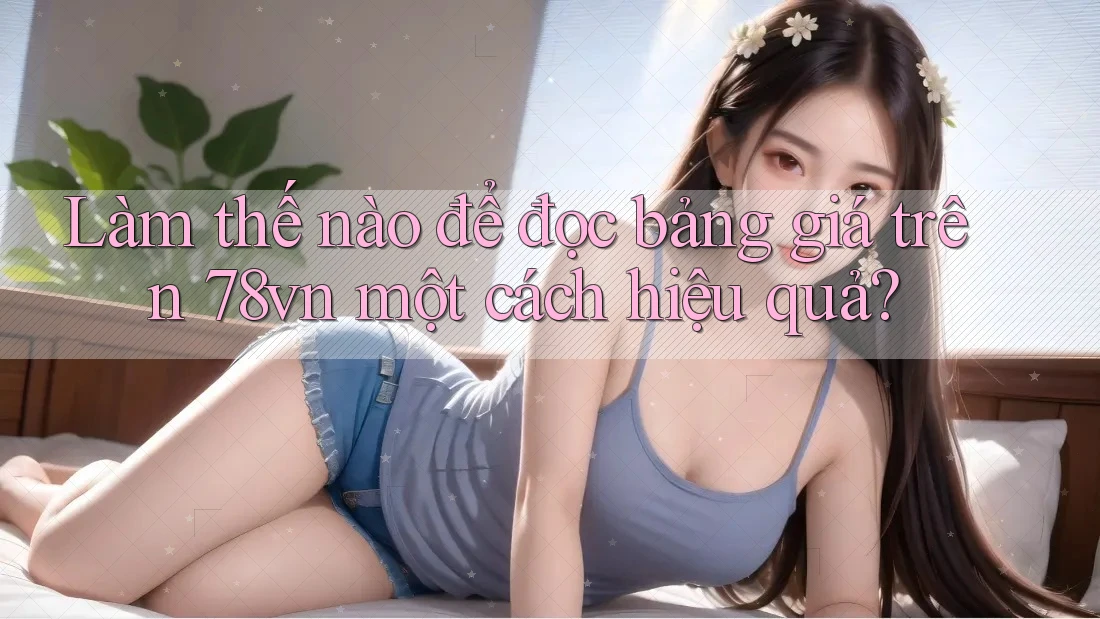 Làm thế nào để đọc bảng giá trên 78vn một cách hiệu quả? Làm thế nào để đọc bảng giá trên 78vn một cách hiệu quả?