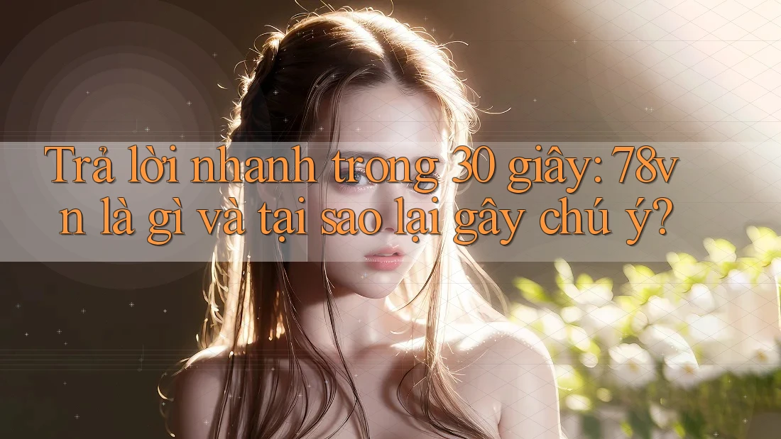 Trả lời nhanh trong 30 giây: 78vn là gì và tại sao lại gây chú ý? Trả lời nhanh trong 30 giây: 78vn là gì và tại sao lại gây chú ý?